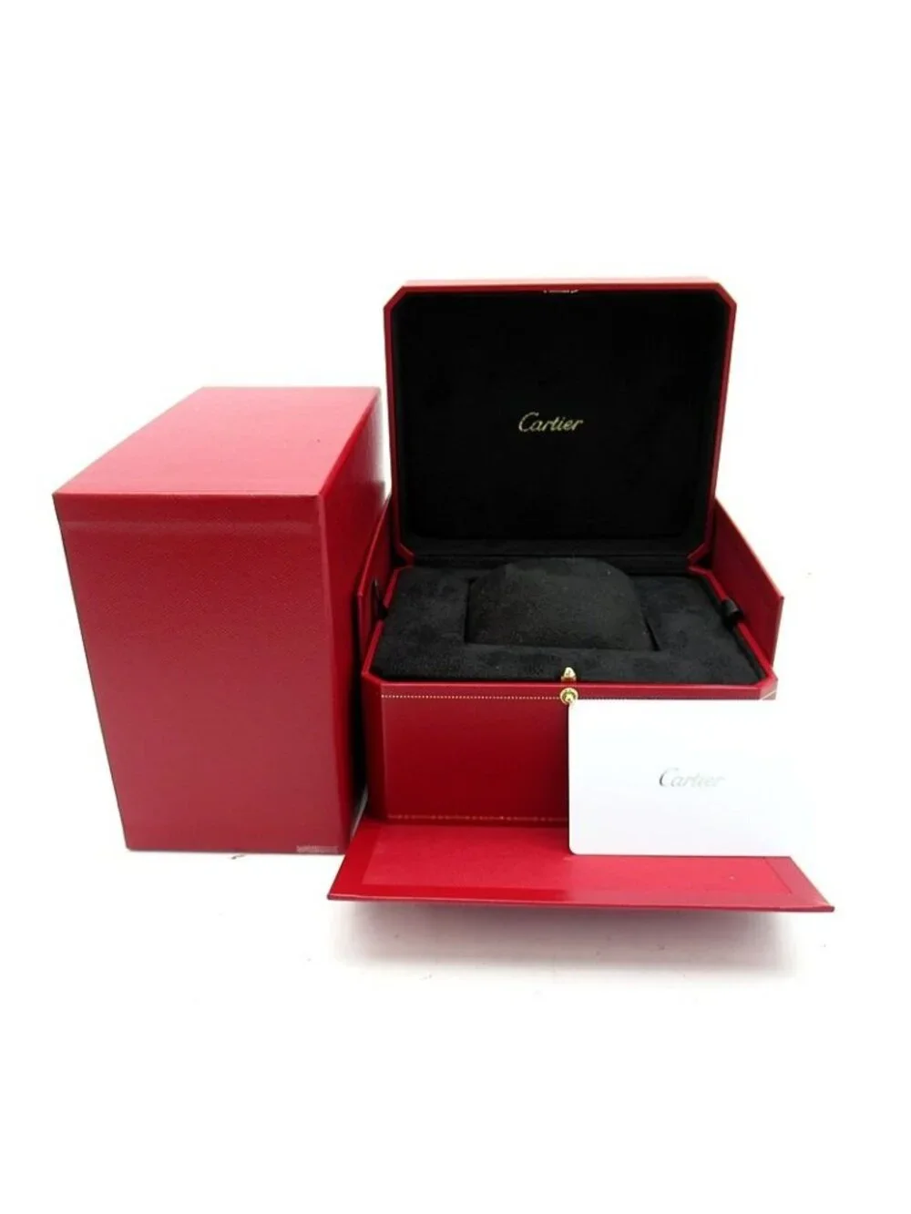 Cartier Tank Must SM Watch Box Stainless Steel Silver Polished
